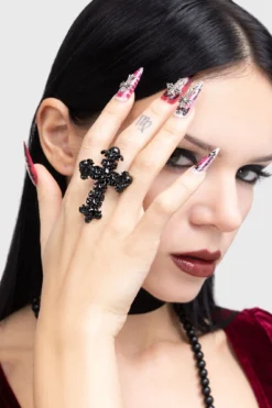 Killstar Skullcraft Statement Ring
