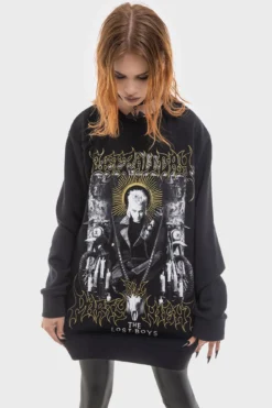 Killstar x The Lost Boys Sleep All Day Distressed Sweatshirt