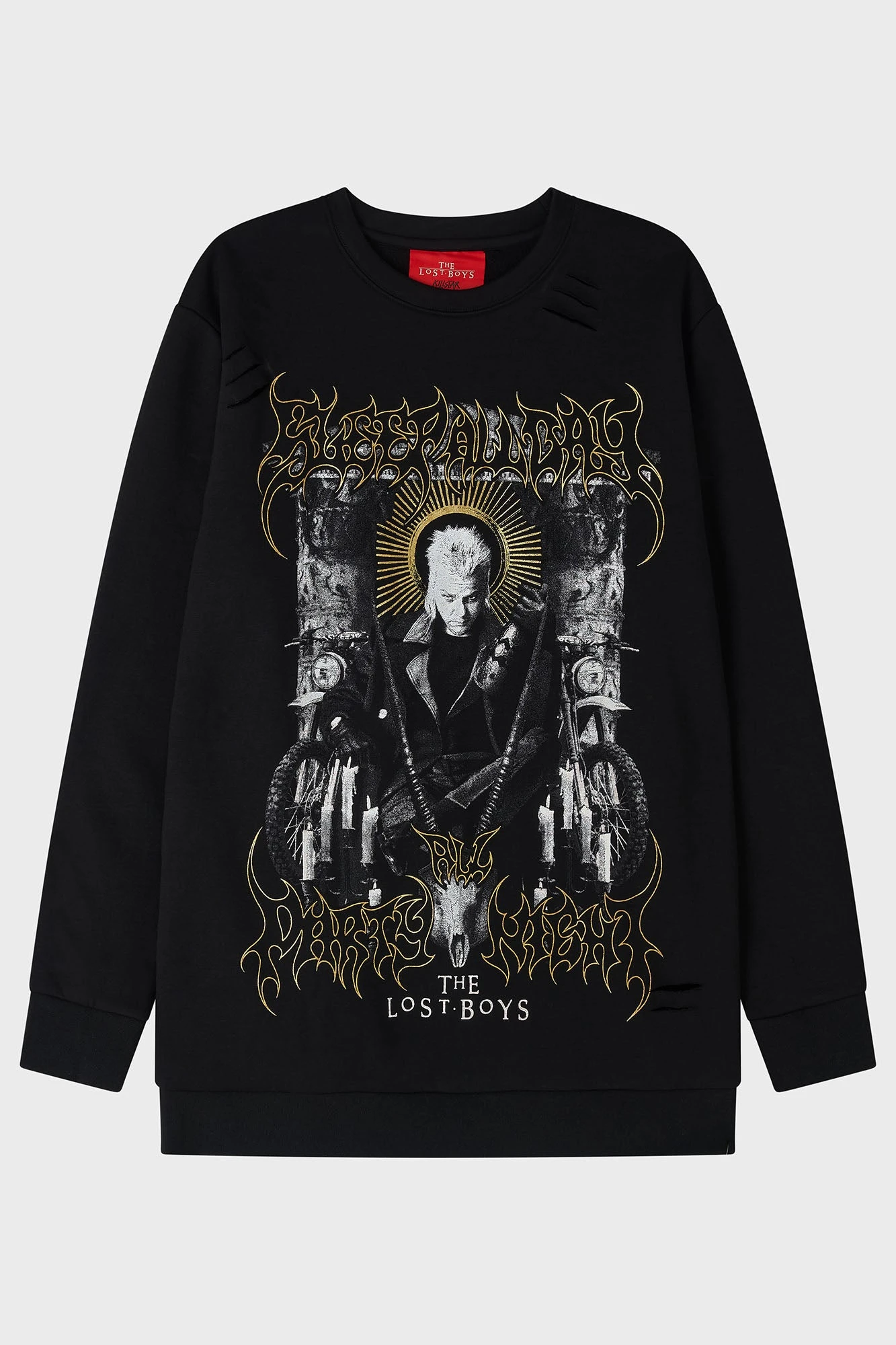 Killstar x The Lost Boys Sleep All Day Distressed Sweatshirt 11 Killstar x The Lost Boys Sleep All Day Distressed Sweatshirt - Image 11