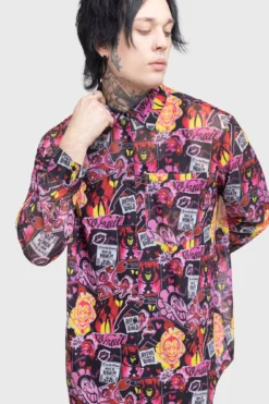 KILLSTAR x Powerpuff Girls So Evil Mesh Shirt 10 KILLSTAR x Powerpuff Girls So Evil Mesh Shirt -Kill Star Store SOEVILSHIRT MENS B