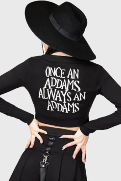 Wednesday Solitude Suits Me Cardigan - Official KILLSTAR Collab