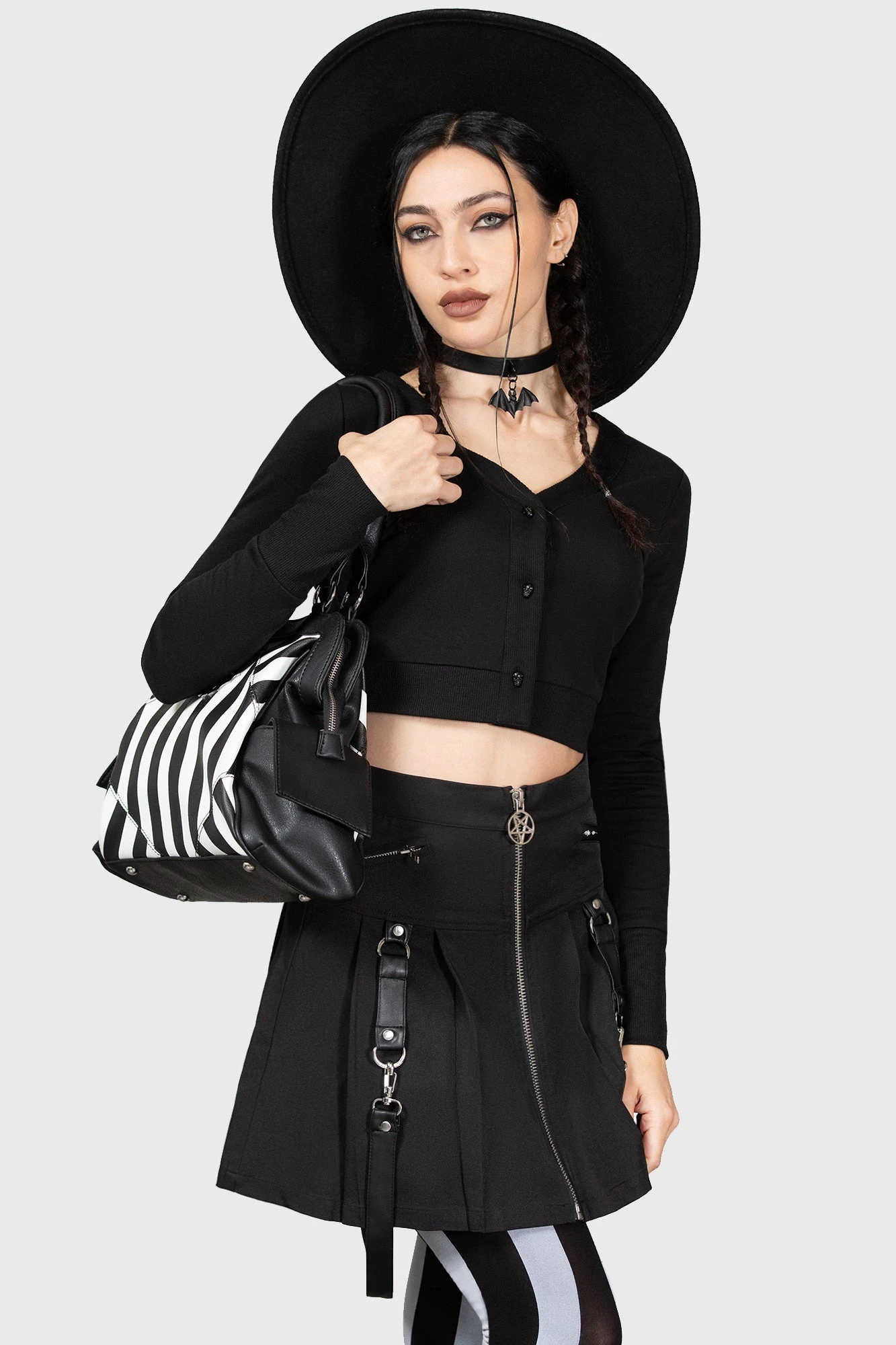 Wednesday Solitude Suits Me Cardigan - Official KILLSTAR Collab 2 Wednesday Solitude Suits Me Cardigan - Official KILLSTAR Collab - Image 2