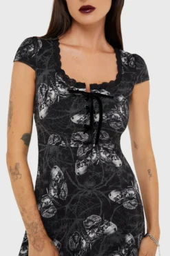 Alchemy Spidrasica's Web Mini Dress - Official KILLSTAR Collaboration -Kill Star Store SPIDRASICA SWEBMINIDRESS D