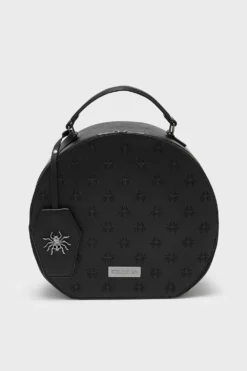 KILLSTAR Spooky Swing Travel Bag - Embossed Spider Gothic Weekender