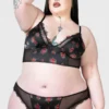 KILLSTAR Star Crossed Plus Size Bralet with Lace Trim