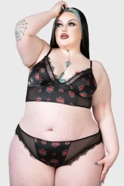 KILLSTAR Star Crossed Plus Size Bralet with Lace Trim