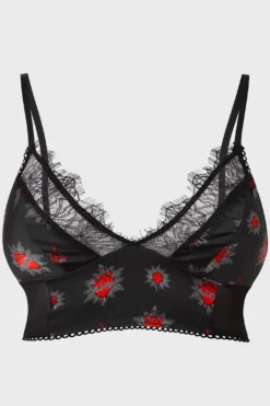 KILLSTAR Star Crossed Plus Size Bralet with Lace Trim 7 KILLSTAR Star Crossed Plus Size Bralet with Lace Trim -Kill Star Store STAR CROSSED BRALET PLUS W e