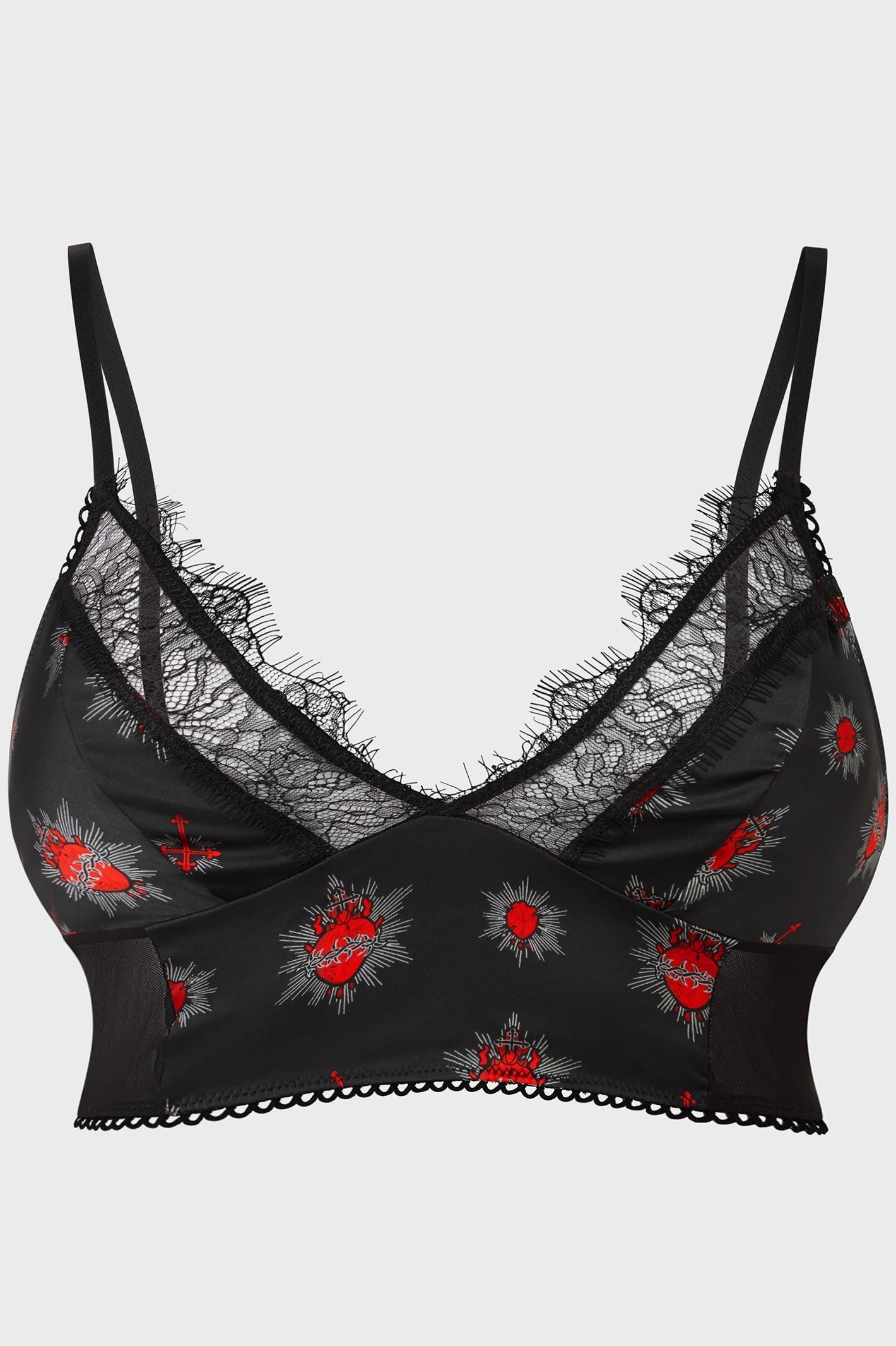 KILLSTAR Star Crossed Plus Size Bralet with Lace Trim 4 KILLSTAR Star Crossed Plus Size Bralet with Lace Trim - Image 4