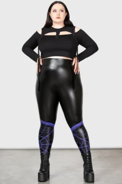 KILLSTAR x Wednesday Stay Kooky Plus Size Leggings