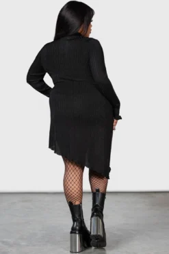 Stone Heart Asymmetric Dress [PLUS] -Kill Star Store STONE HEART ASYMMETRIC DRESS PLUS W G