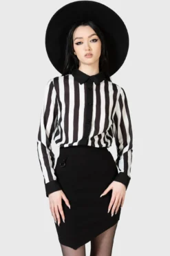 Stripe Down Shirt -Kill Star Store STRIPE DOWN SHIRT W C 345b69f2 62d6 4f1e 8a3b 7e6dfb1941a3