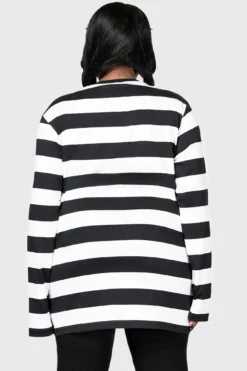 KILLSTAR Sub-Urban Gothic Long Sleeve Top - Wednesday Addams Plus Size -Kill Star Store SUB URBAN GOTHIC LONG SLEEVE T SHIRT PLUS W E