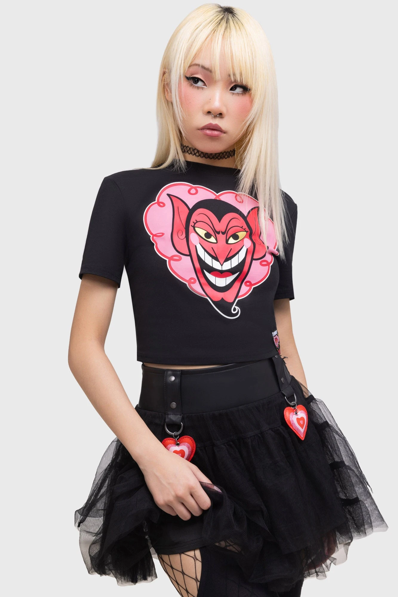 KILLSTAR Sugar And Spice Tutu Skirt with Glitter Heart Detail 4 KILLSTAR Sugar And Spice Tutu Skirt with Glitter Heart Detail - Image 4