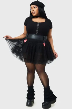 KILLSTAR Sugar And Spice Tutu Skirt with Glitter Heart Detail 14 KILLSTAR Sugar And Spice Tutu Skirt with Glitter Heart Detail -Kill Star Store SUGARANDSPICETUTU PLUS D
