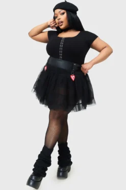 KILLSTAR Sugar And Spice Tutu Skirt with Glitter Heart Detail 12 KILLSTAR Sugar And Spice Tutu Skirt with Glitter Heart Detail -Kill Star Store SUGAR AND SPICE TUTU PLUS B