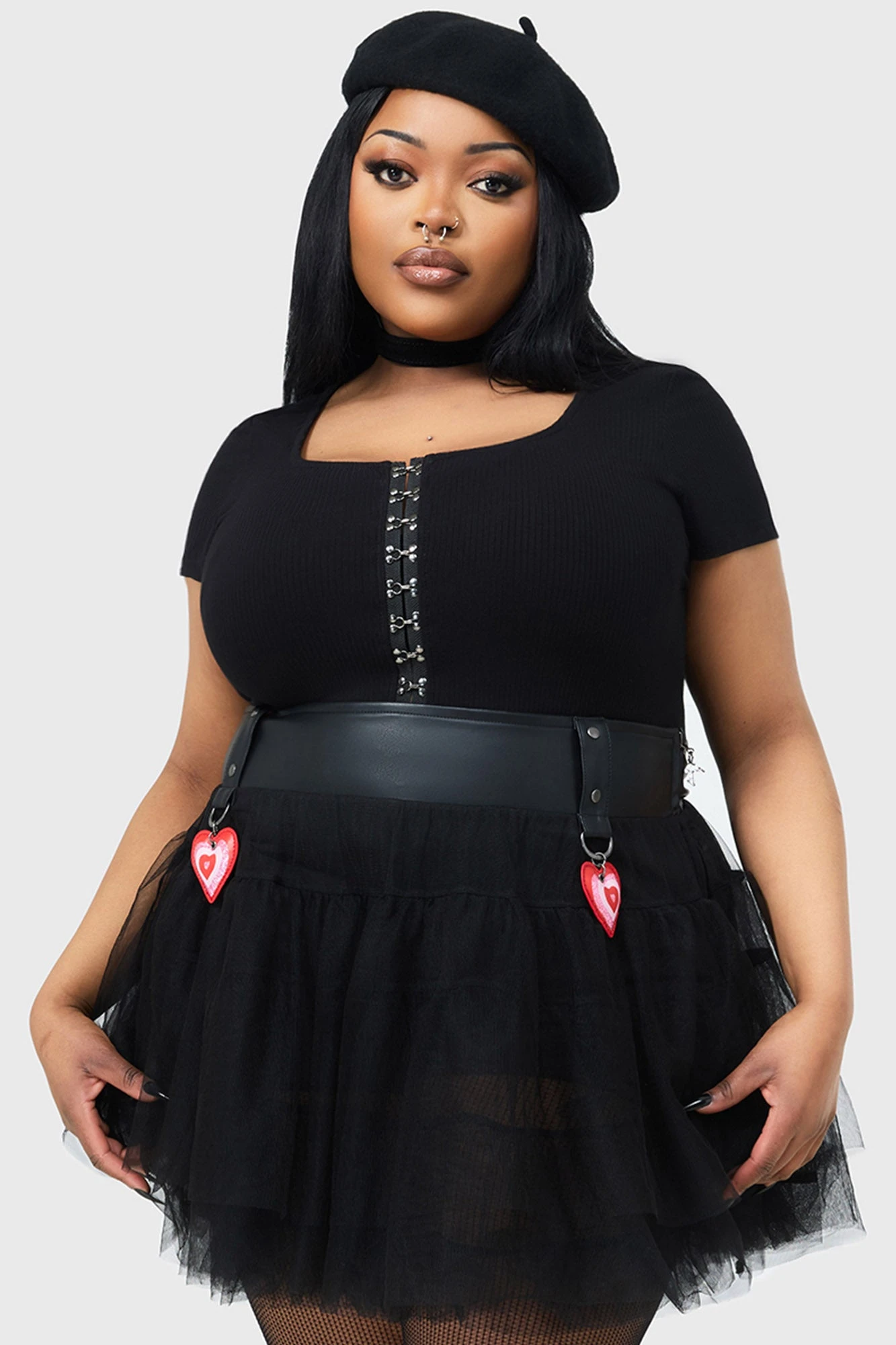 KILLSTAR Sugar And Spice Tutu Skirt with Glitter Heart Detail 6 KILLSTAR Sugar And Spice Tutu Skirt with Glitter Heart Detail - Image 6