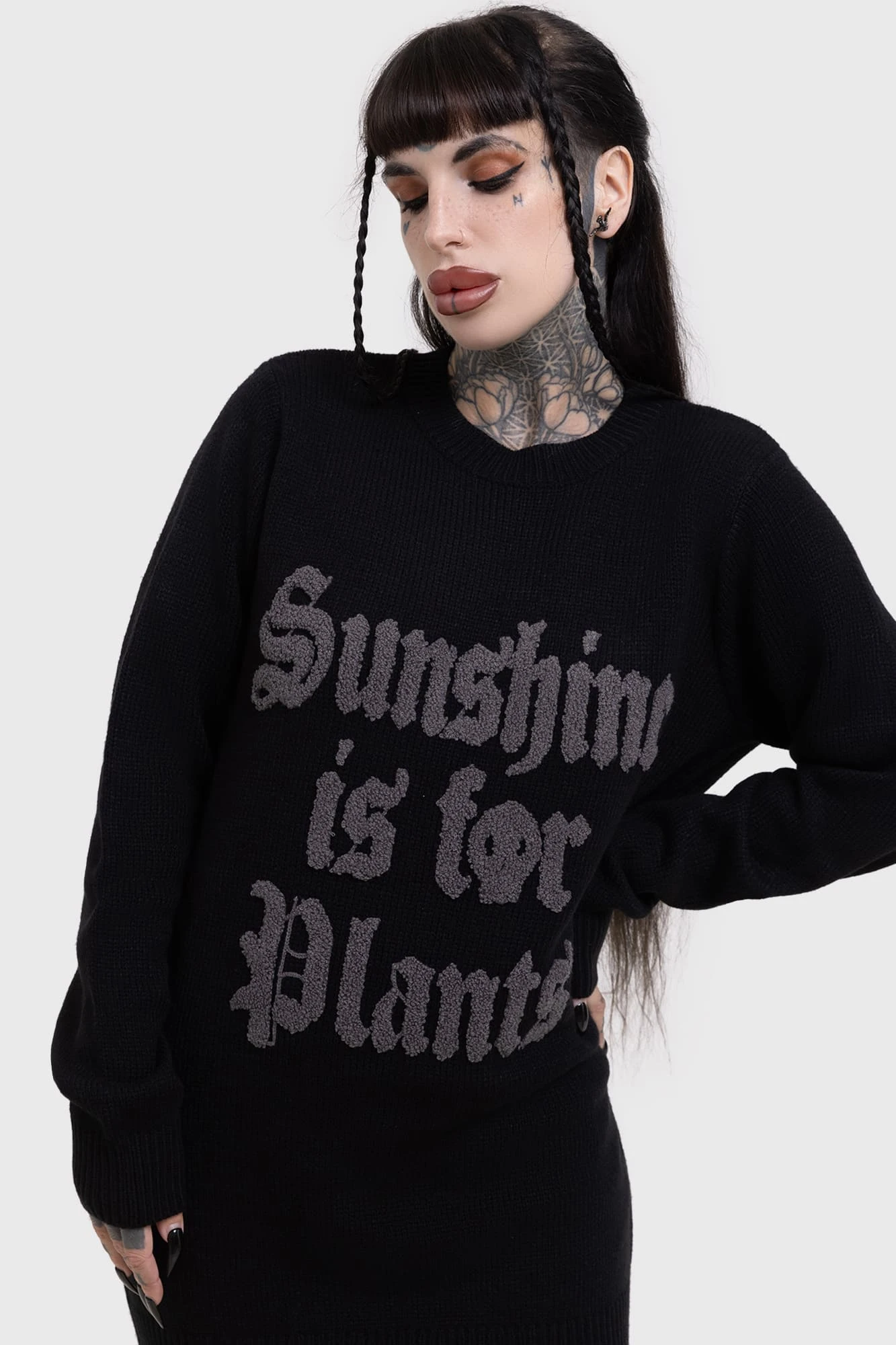 KILLSTAR Sunshine For Plants Sweater - Women's Relaxed Fit Knit 5 KILLSTAR Sunshine For Plants Sweater - Women's Relaxed Fit Knit - Image 5