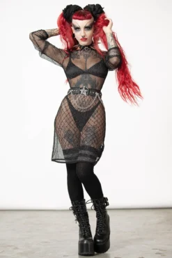 Killstar Super Freak Statement Over-The-Knee Socks