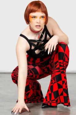 Killstar x Dario Argento Suspiria Mood Flares - Black/Red -Kill Star Store SUSPIRIA MOOD FLARES RED W E 1