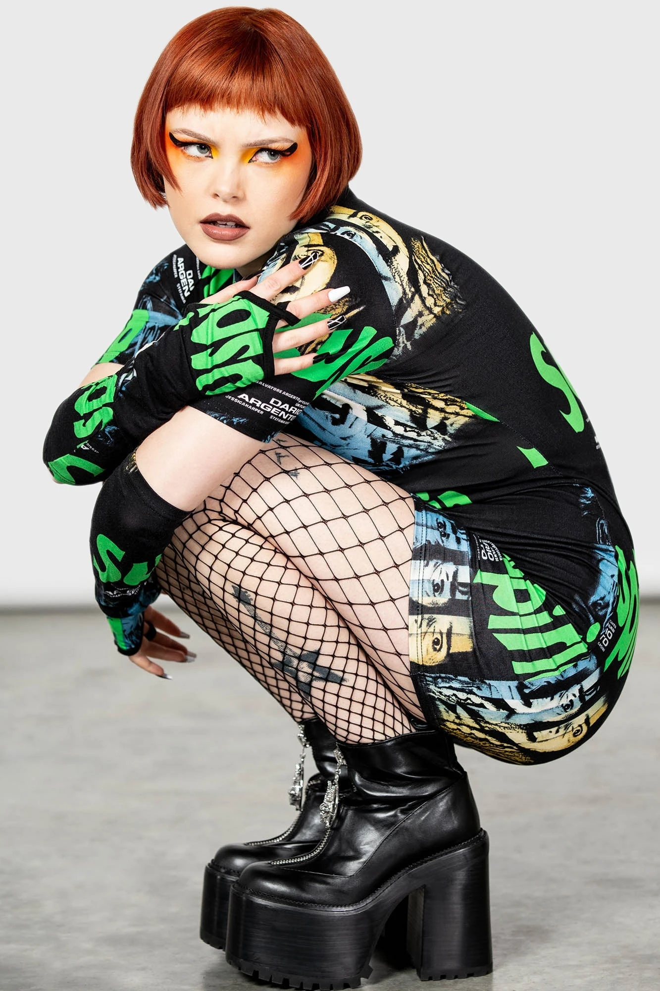 Killstar Suspiria Poster Fitted Dress - Dario Argento Collaboration 3 Killstar Suspiria Poster Fitted Dress - Dario Argento Collaboration - Image 3