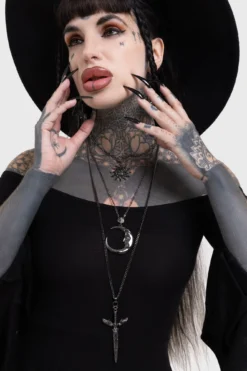 KILLSTAR Swordstorm Necklace - Gothic Statement Sword Jewelry -Kill Star Store SWORDSTORM NECKLACE W D