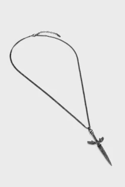 KILLSTAR Swordstorm Necklace - Gothic Statement Sword Jewelry