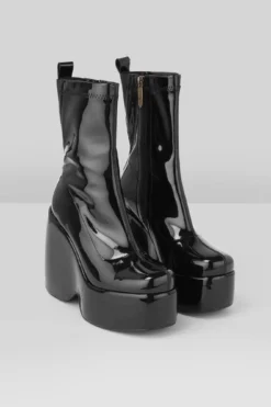 KILLSTAR Scrape Hi-Shine Platform Boots -Kill Star Store Scrape Boots H