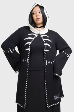 KILLSTAR x Corpse Bride Scraps Hooded Cardigan -Kill Star Store ScrapsHoodedCardiganPLUS 1 2ac74cf6 2635 4134 b585 7c02c5145484