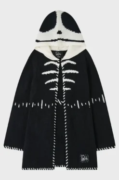 KILLSTAR x Corpse Bride Scraps Hooded Cardigan -Kill Star Store ScrapsHoodedCardigan Black 1
