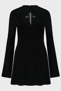 Serenade Of Shadows Mini Dress -Kill Star Store SerenadeofShadowsMiniDress Black 1 2