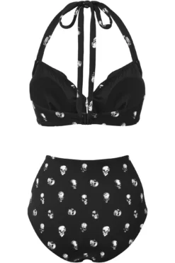 Skulls 2-Piece Swimsuit -Kill Star Store Skulls2 PieceSwimsuit B