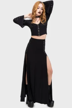 Snarl Maxi Skirt -Kill Star Store SnarlMaxiSkirt D
