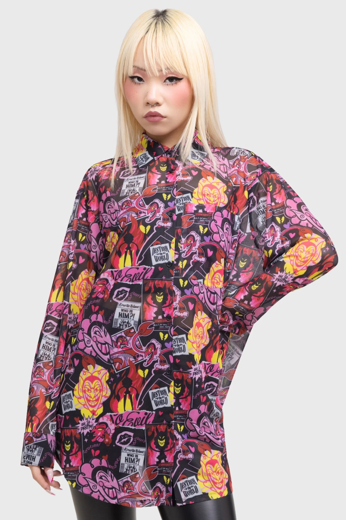 KILLSTAR x Powerpuff Girls So Evil Mesh Shirt 1 KILLSTAR x Powerpuff Girls So Evil Mesh Shirt