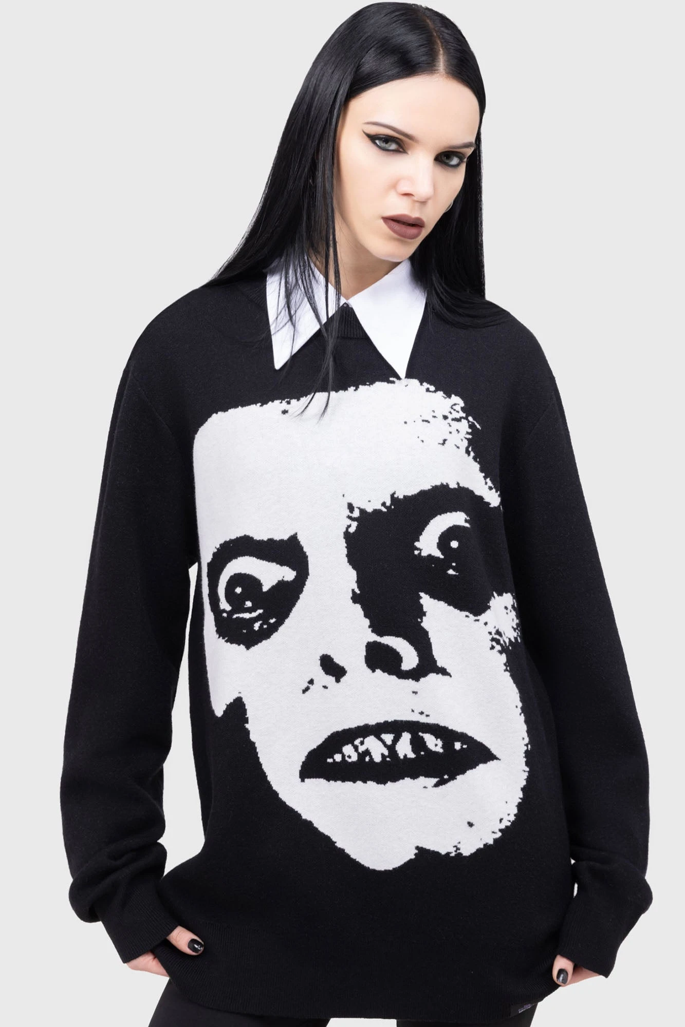 Killstar x The Exorcist Somewhere Between Science And Superstition Sweater 7 Killstar x The Exorcist Somewhere Between Science And Superstition Sweater - Image 7