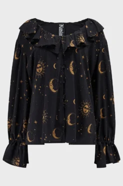 Stardusk Blouse -Kill Star Store StarduskBlouse BlackGold 1