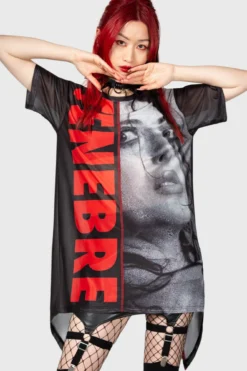 KILLSTAR x Dario Argento Tenebre Mesh Top -Kill Star Store TENEBRE MESH SHIRT W D