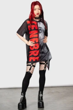 KILLSTAR x Dario Argento Tenebre Mesh Top -Kill Star Store TENEBRE MESH SHIRT W F