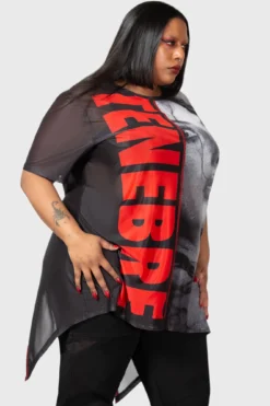 Tenebre Mesh Top [PLUS] -Kill Star Store TENEBRE MESH TOP PLUS W D