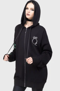 KILLSTAR The Witch Is Dead Licensed Zip-Up Hoodie 8 KILLSTAR The Witch Is Dead Licensed Zip-Up Hoodie -Kill Star Store THE WITCH IS DEAD HOODIE D