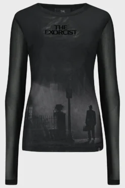 KILLSTAR x The Exorcist Long Sleeve Micro Mesh Top -Kill Star Store THEEXORCISTLONGSLEEVETOP BLACK 1
