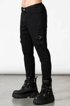 KILLSTAR Thom Jeans - Men's Fitted Stretch Denim with Metal Hardware -Kill Star Store THOM JEANS M C