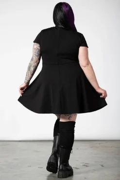 KILLSTAR Tied Up Skater Dress [Plus Size] -Kill Star Store TIED UP SKATER DRESS PLUS E