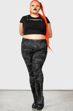 KILLSTAR Tightrope Plus Size Distressed Leggings