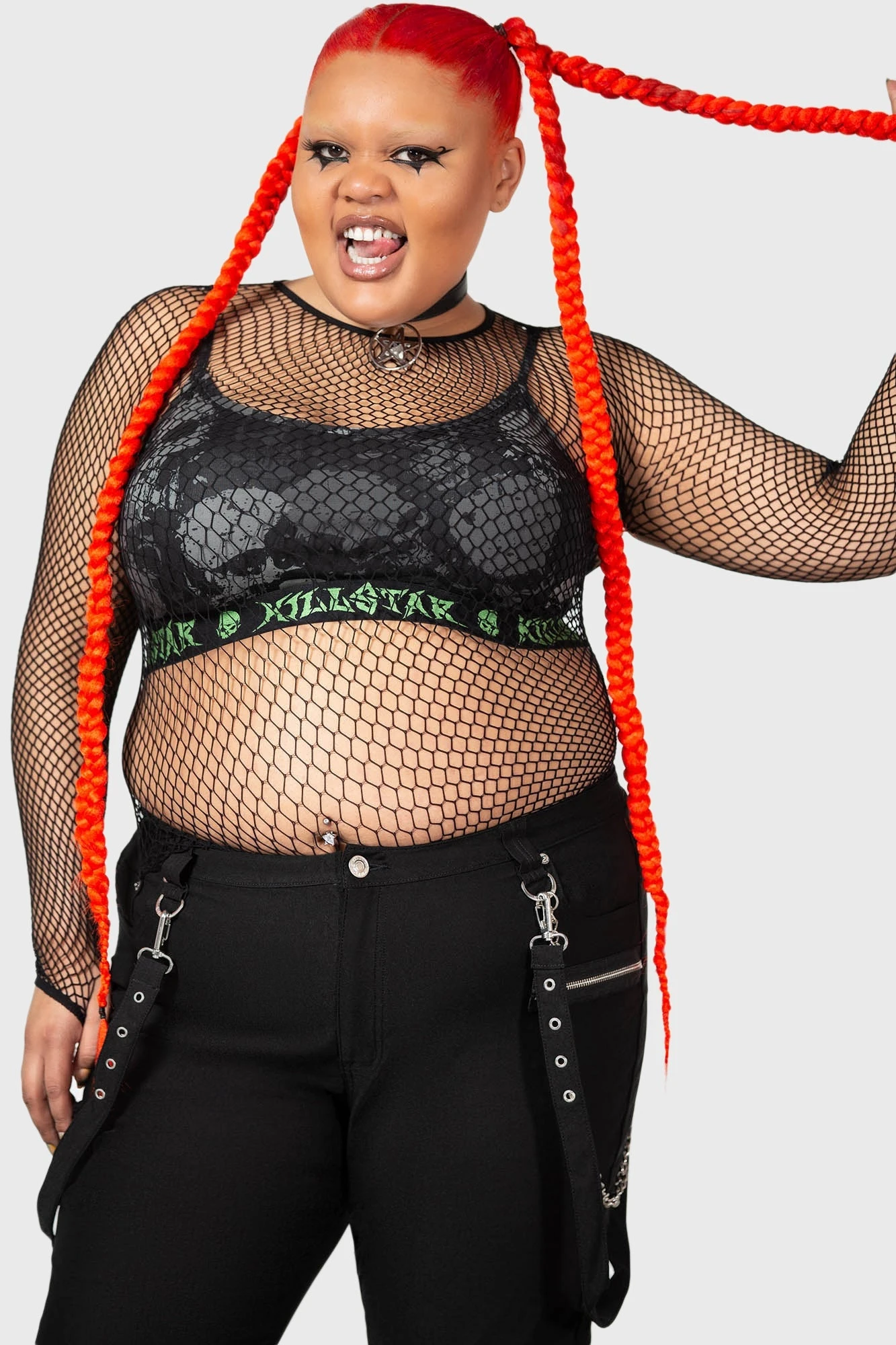 Killstar Tzompantli Plus Size Crop Top 2 Killstar Tzompantli Plus Size Crop Top - Image 2