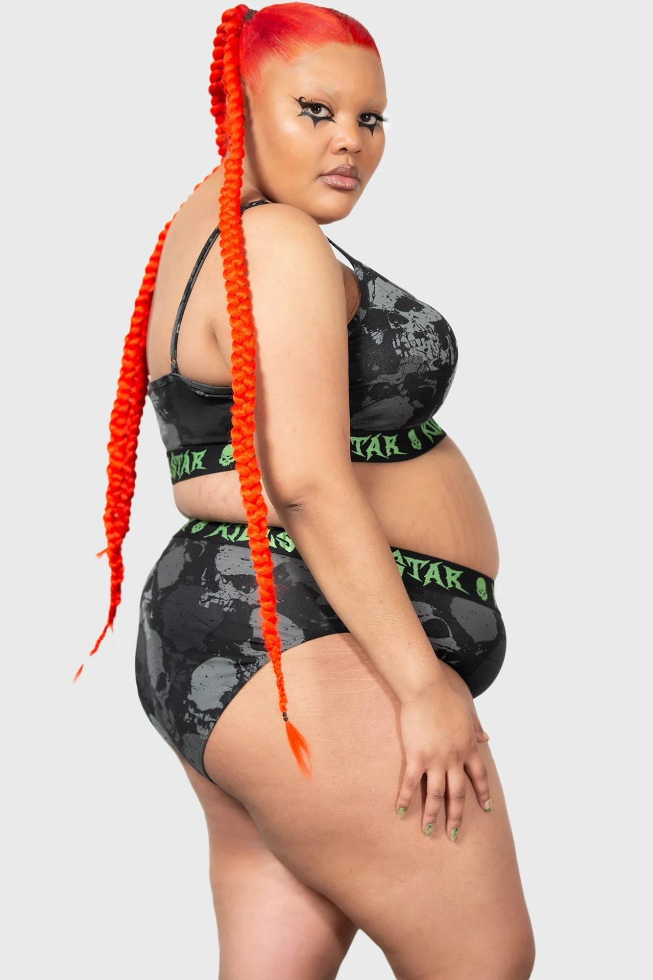 Killstar Tzompantli Plus Size Crop Top 3 Killstar Tzompantli Plus Size Crop Top - Image 3