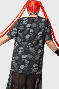 Killstar Tzompantli Plus Size T-Shirt with Pentagram Print -Kill Star Store TZOMPANTLI T SHIRT PLUS W E