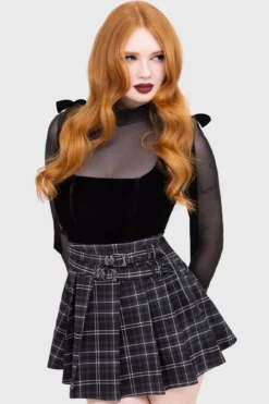 Tartan Riot Skirt [GREY]