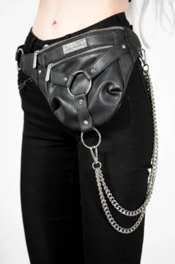 KILLSTAR Unchained Faux Leather Waistbag with Detachable Chain