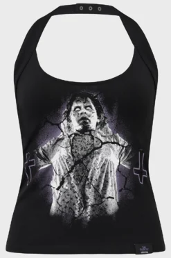 KILLSTAR x The Exorcist Unclean Spirit Halter Top -Kill Star Store UNCLEANSPIRITHALTERTOP BLACK 1