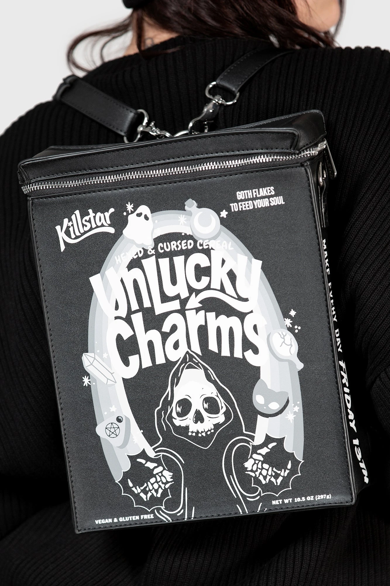 KILLSTAR Unlucky Cereal Box Novelty Backpack 2 KILLSTAR Unlucky Cereal Box Novelty Backpack - Image 2